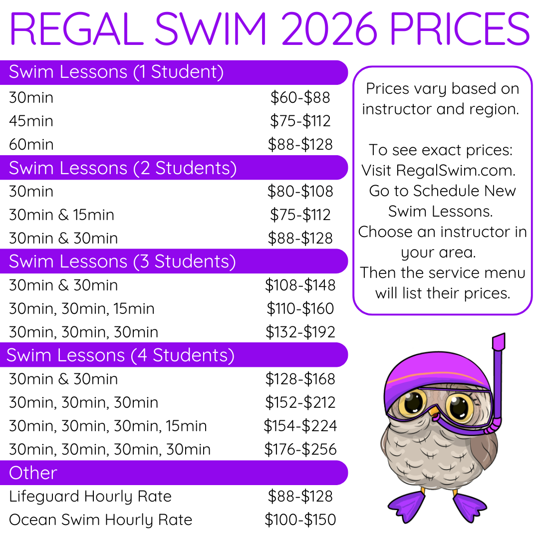 regal swim lesson prices